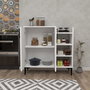 Hanah Home Armario multiusos Leskar - Blanco